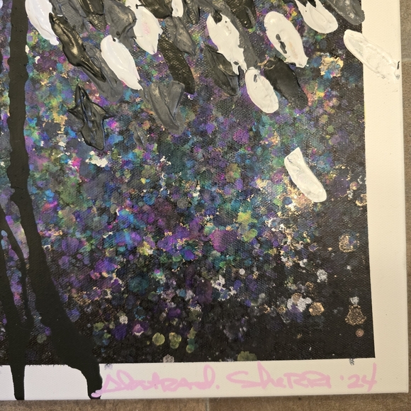 HANDCRAFTED Abstract Painting HANDPAINTED Deocrative Wall Art HANDMADE Artwork - Picture 17 of 17